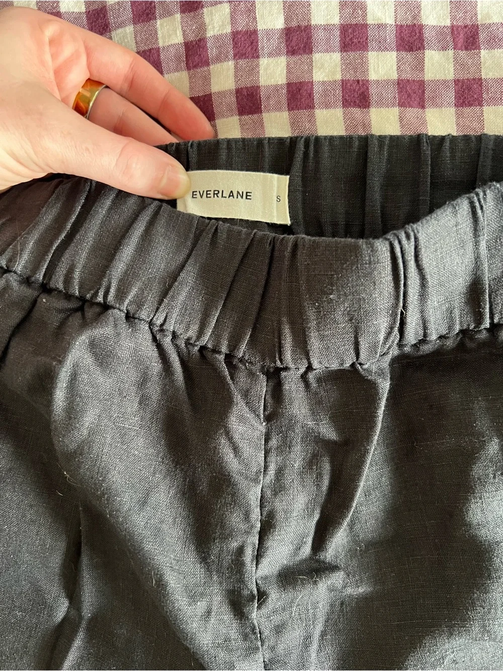 Everlane Black Linen Pants
